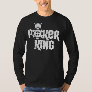 Mens Poker King Texas Hold'em Gambling Pot Cards P T-Shirt