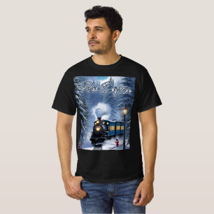 Men's Polar Express Black T-Shirt - Graphic tee