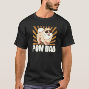 Mens Pom Dad Dog Owner Pomeranian T-Shirt