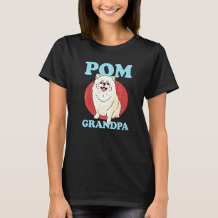 Mens Pom Grandpa Dog Owner Pomeranian T-Shirt