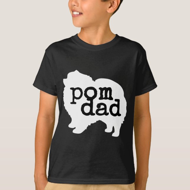 Mens Pomeranian Dog Lover Pom Dad T-Shirt (Front)
