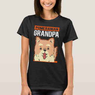 Mens Pomeranian Grandpa Dog Owner Pomeranian 1 T-Shirt