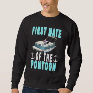 Mens Pontoon First Mate Pontoon Captain And First Sweatshirt