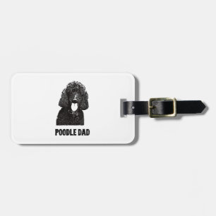 Mens Poodle Dad - Standard Poodle Dad Luggage Tag