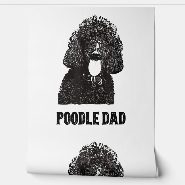 Mens Poodle Dad - Standard Poodle Dad Wallpaper (Unrolling)