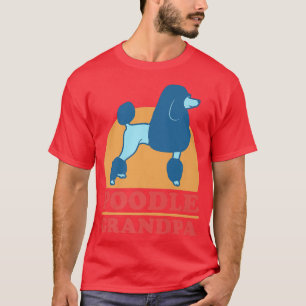 Mens Poodle Grandpa Dog Owner Poodle  T-Shirt