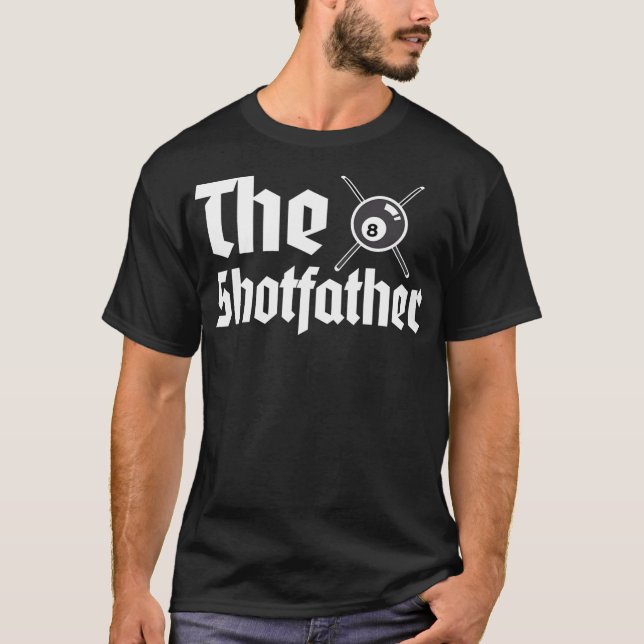 Mens Pool Billiard Player Snooker 8 Ball Sport T-Shirt (Front)