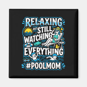 Mens pool mum swimming mama swimmer mummy mothers magnet