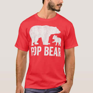 Mens Pop Bear Fathers Day Grandad Shirts, Funny Cu T-Shirt