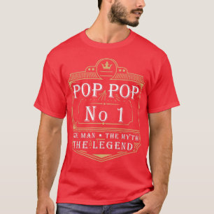 Mens Pop Pop The Man The Myth The Legend Grandfath T-Shirt