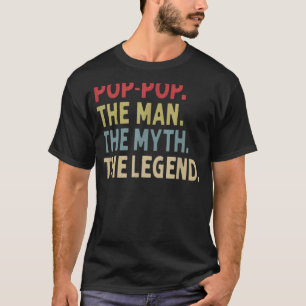 Mens Pop The Man The Myth The Legend Grandpa Essen T-Shirt