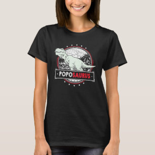 Mens Popo Idea From Grandchildren For Men Trex Pop T-Shirt