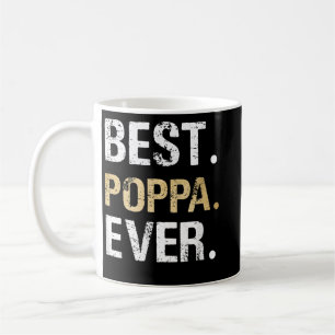 Mens Poppa Gift from Granddaughter Grandson Best P Coffee Mug