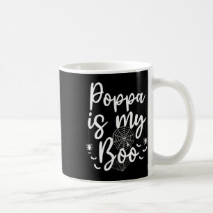 Mens Poppa Is My Boo Matching Family Halloween Coffee Mug