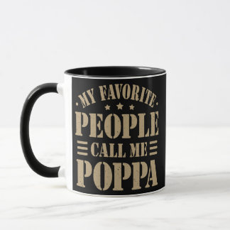 Mens Poppa s from Grandchildren for Poppa Men Mug
