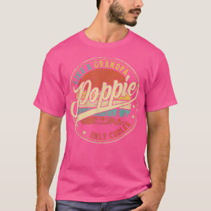 Mens Poppie like a Grandpa Only Cooler Funny Fathe T-Shirt