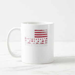Mens Poppy The Man Myth Legend American Flag Fathe Coffee Mug