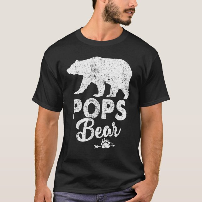 Mens Pops Bear T-Shirt (Front)