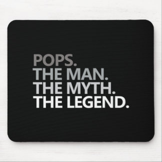 Mens POPS THE MAN THE MYTH THE LEGEND Father's Day Mouse Mat