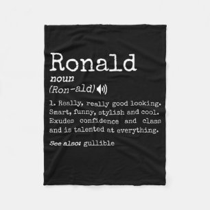 Mens Prank First Name Dictionary Meaning Funny Fleece Blanket