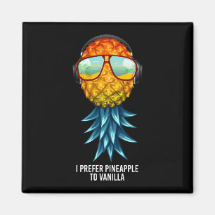 Mens prefer pineapple to vanilla upside down magnet