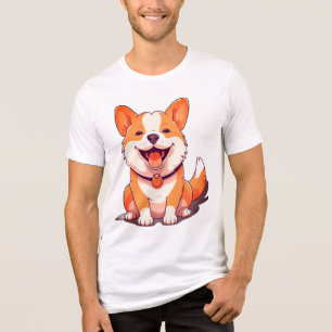 Men'S Print T-Shirt, Elegant Round Neck Short Slee Tri-Blend Shirt