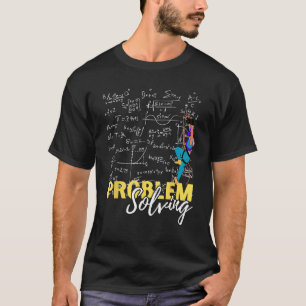 Mens Problem Solving to Peak Scaling  MATH AND ALP T-Shirt