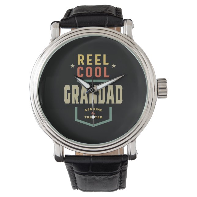 Mens Product Reel Cool Grandad Fishing Gift Watch (Front)