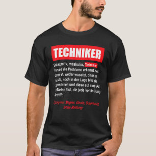 Mens Profession Technician Colleague Mechanical E T-Shirt
