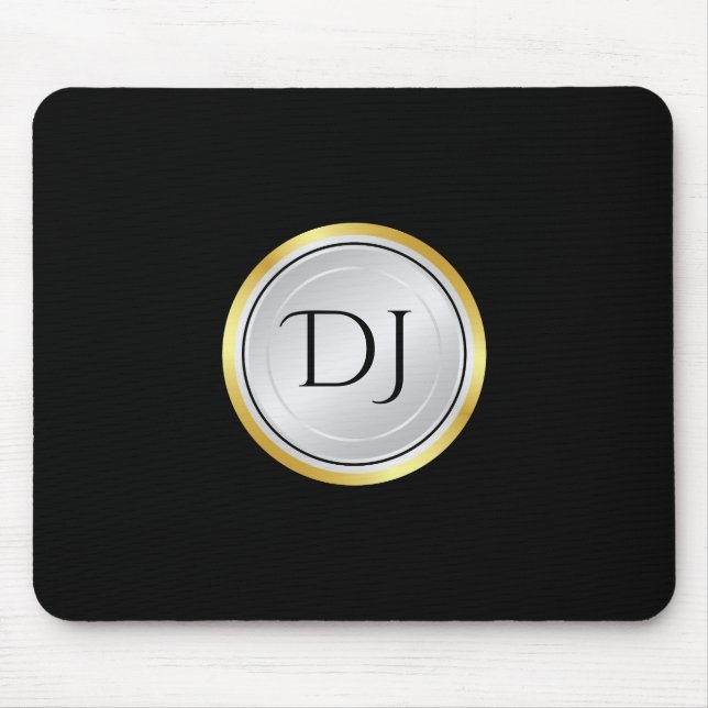 Men's Professional Look with Monogram Mouse Mat (Front)