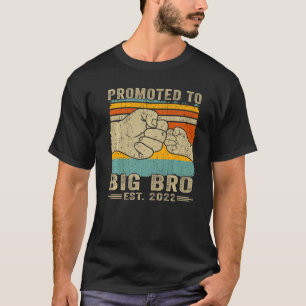 Mens Promoted To Big Bro Est 2022 Funny New First T-Shirt