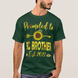 Mens Promoted To Big Brother Est 2022 Sunflower T-Shirt