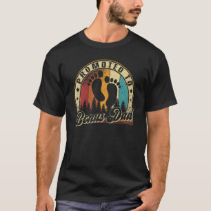 Mens Promoted To Bonus Dad Est 2023 First Time Fat T-Shirt
