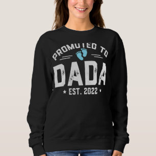 Mens Promoted To Dada 2022 For First Time Dad New Sweatshirt