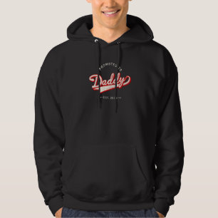 Mens Promoted To Daddy 2023 First Time Dad New Dad Hoodie