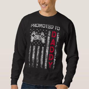 Mens Promoted To Daddy 2023 First Time Father's Da Sweatshirt