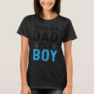 Mens Promoted To Daddy Father's Day Proud New Dad T-Shirt