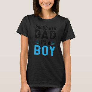 Mens Promoted To Daddy Father's Day Proud New Dad T-Shirt
