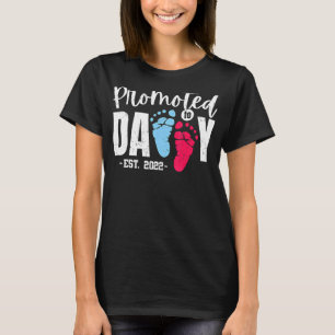 Mens Promoted To Daddy New Dad First Time Father T-Shirt