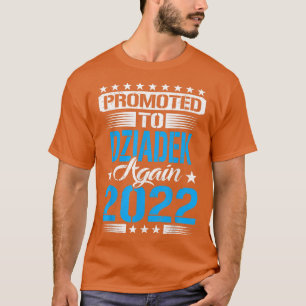 Mens Promoted To Dziadek Grandpa Again 2022 Reveal T-Shirt