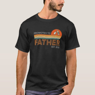 Mens Promoted To Father Est 2022 Beer Milk Dad Fun T-Shirt