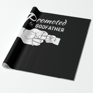 Mens Promoted To Godfather Uncle Fathers Day Gift Wrapping Paper