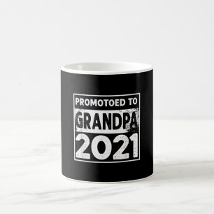 Mens Promoted To Grandpa 2021 Granddad Coffee Mug
