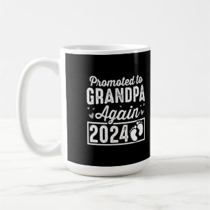 Men's Promoted To Grandpa Again Est 2024 Coffee Mug