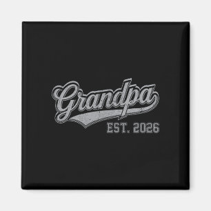 Mens promoted to grandpa est 2026 pregnancy magnet