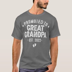 Mens Promoted To Great Grandpa 2022, Soon To Be Gr T-Shirt