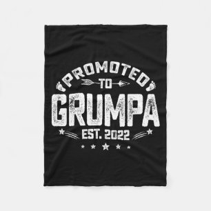 Mens Promoted To Mpa Est 2022 Funny New Mpa  Fleece Blanket