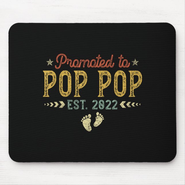 Mens Promoted To P P Est 2022 Funny New P P  Mouse Mat (Front)