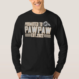 Mens Promoted To Pawpaw 2022  New Dad First Time D T-Shirt