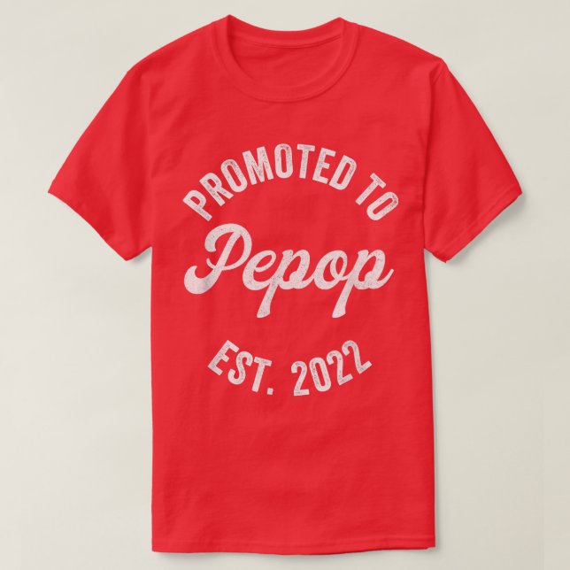 Mens Promoted To Pepop s, New Grandpa Pregnancy An T-Shirt (Design Front)